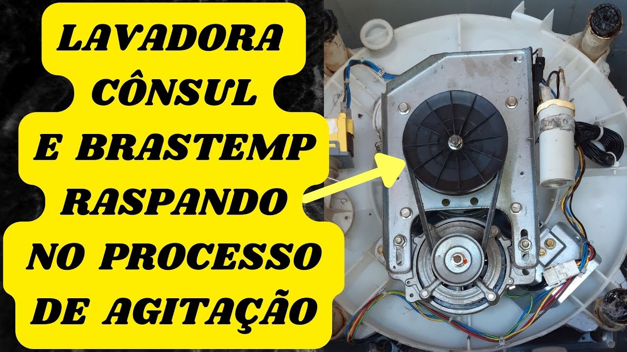 👉 lavadora consul ou brastemp raspando durante a agitação! Muitas vezes está peça é a responsável...