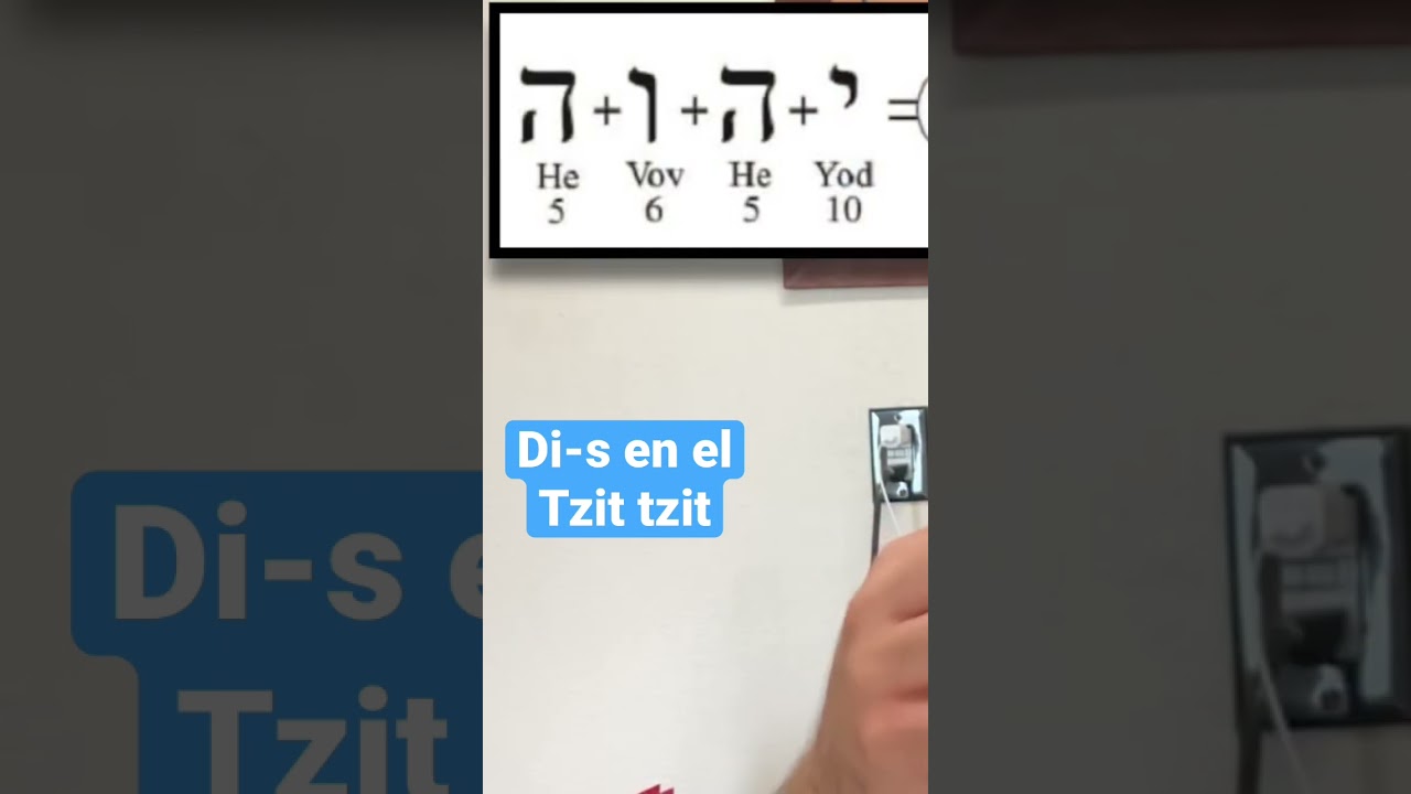 El nombre de Dios en el tzit tzit #biblia #cristianismo #jesucristo #yeshua #cristo #cristiano