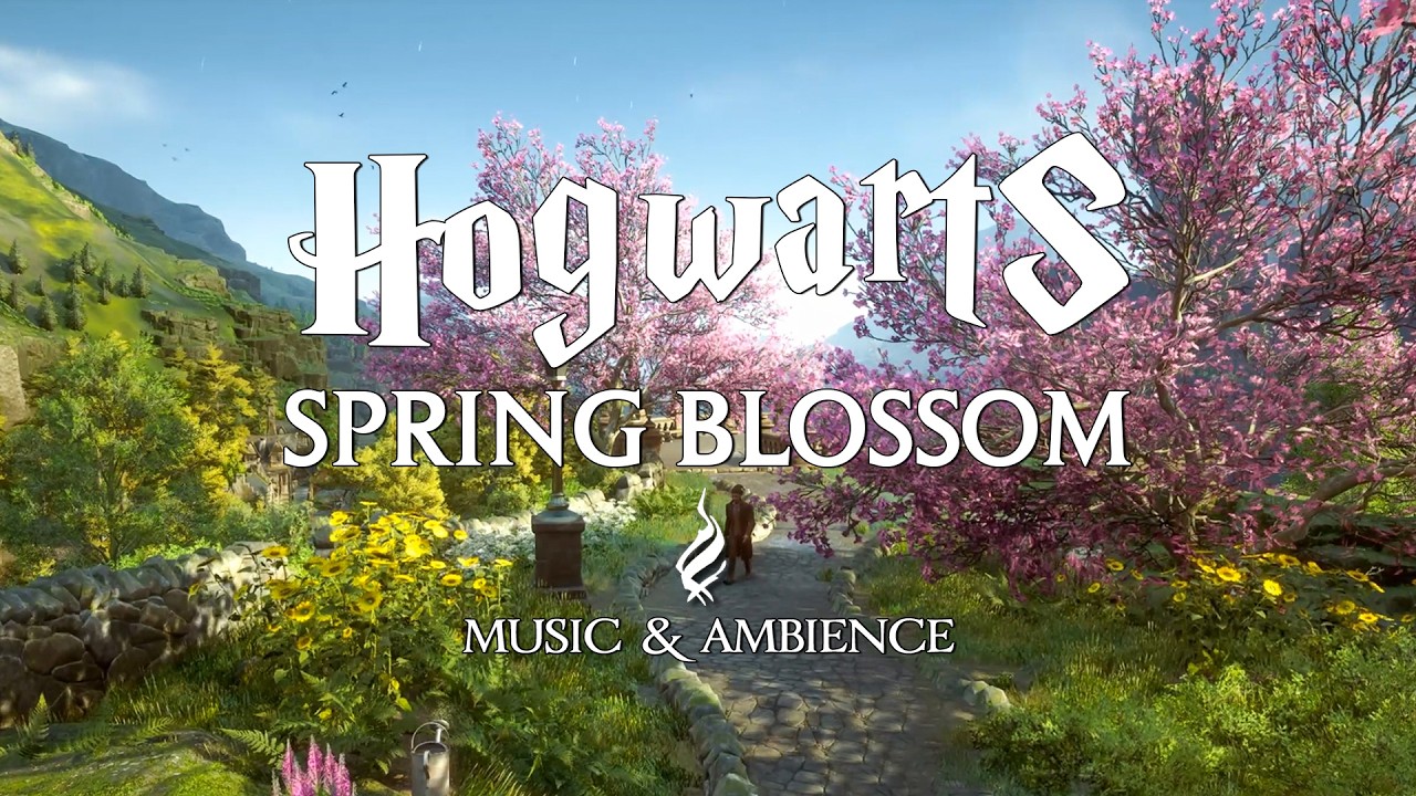 Spring Blossom at Hogwarts | Harry Potter Music & Peaceful Hogwarts Legacy Ambience