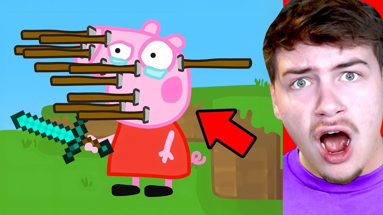 Peppa Pig VS Minecraft! (Grappige Animatie)