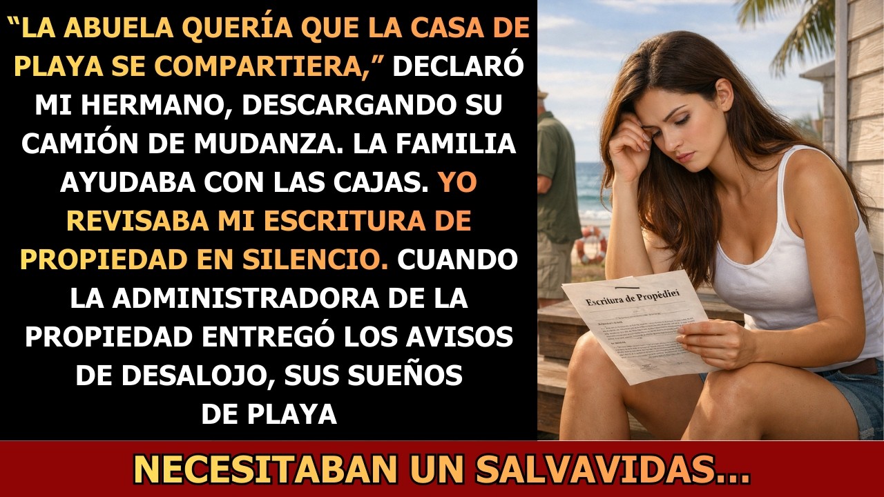 La familia de mi hermano empezó a mudarse a mi casa de playa… hasta que llegó la administradora