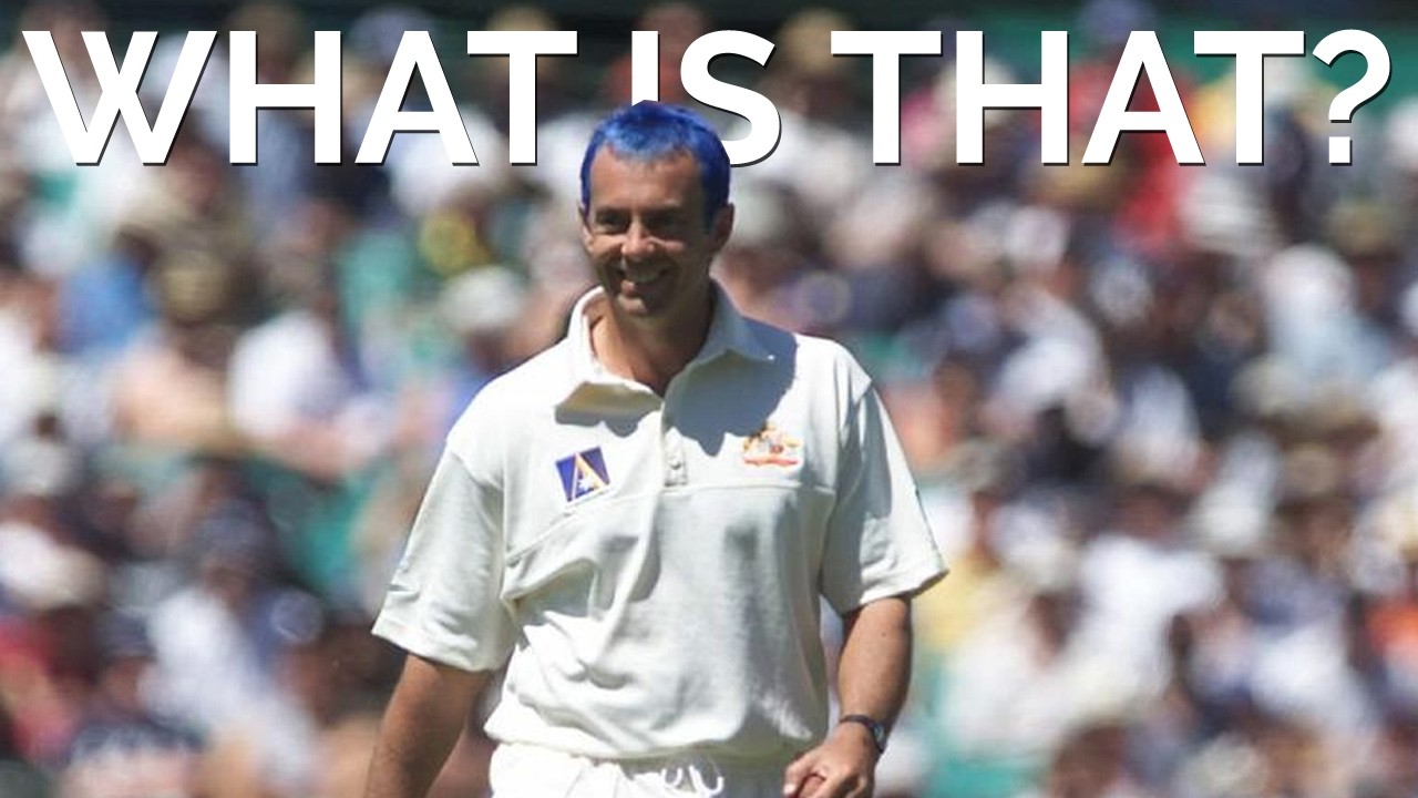 Colin Miller's Blue Hair: Aus v Windies 2001 Cricket Series