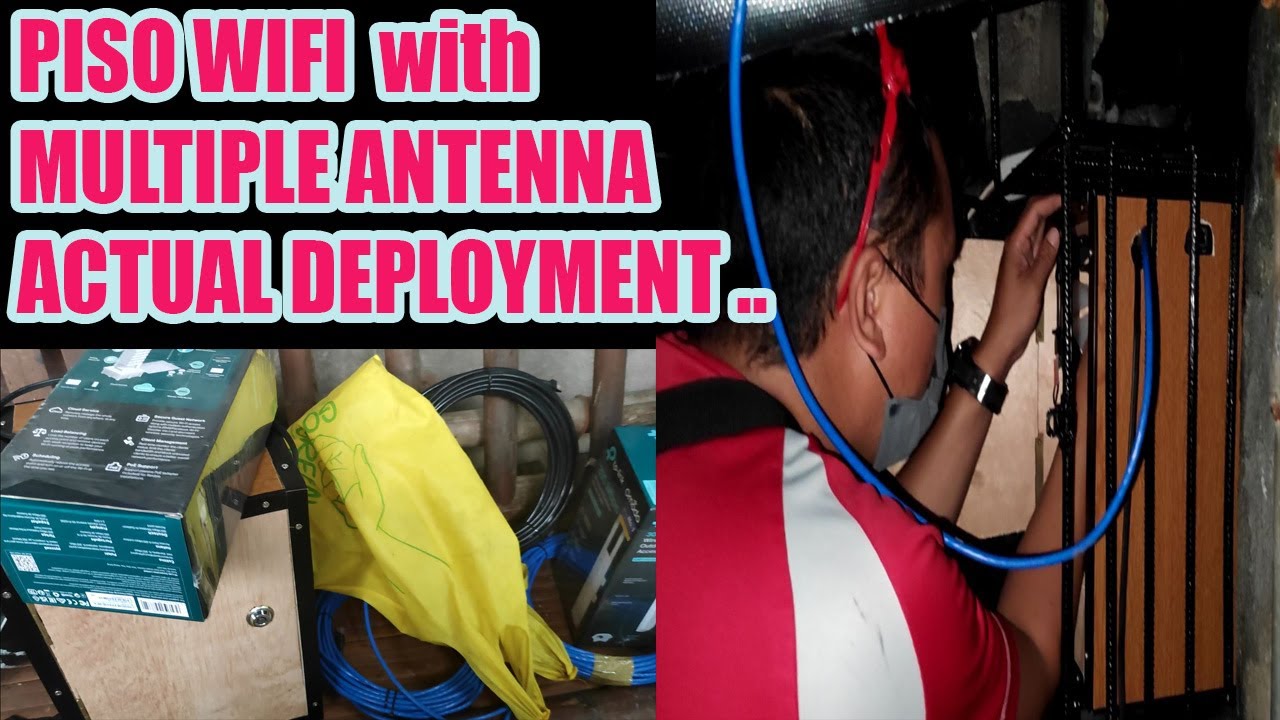 PISO WIFI Multiple Antenna Actual Installation or Many more Access Point Set up USB TO LAN