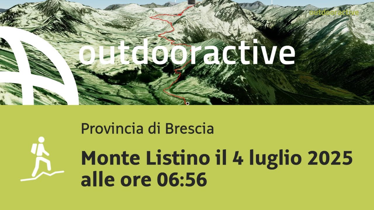 Monte Listino il 4 luglio 2025 alle ore 06:56