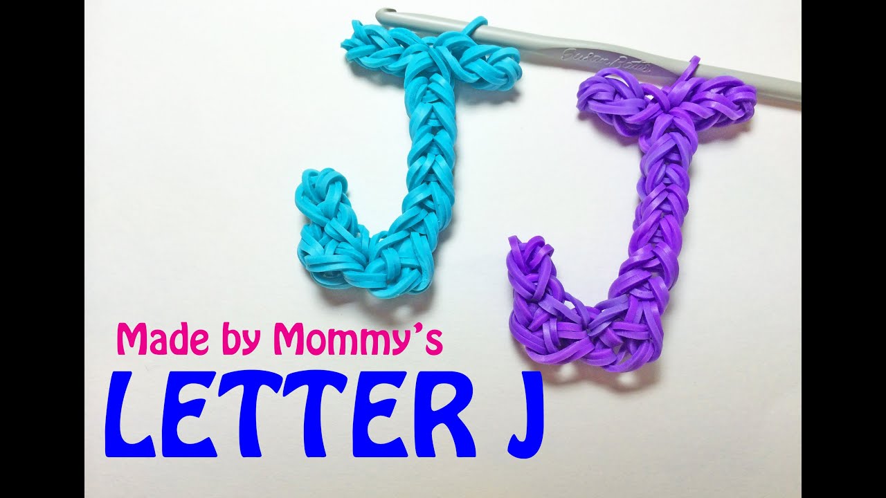 Rainbow Loom Letter J Charm Using Just the Hook