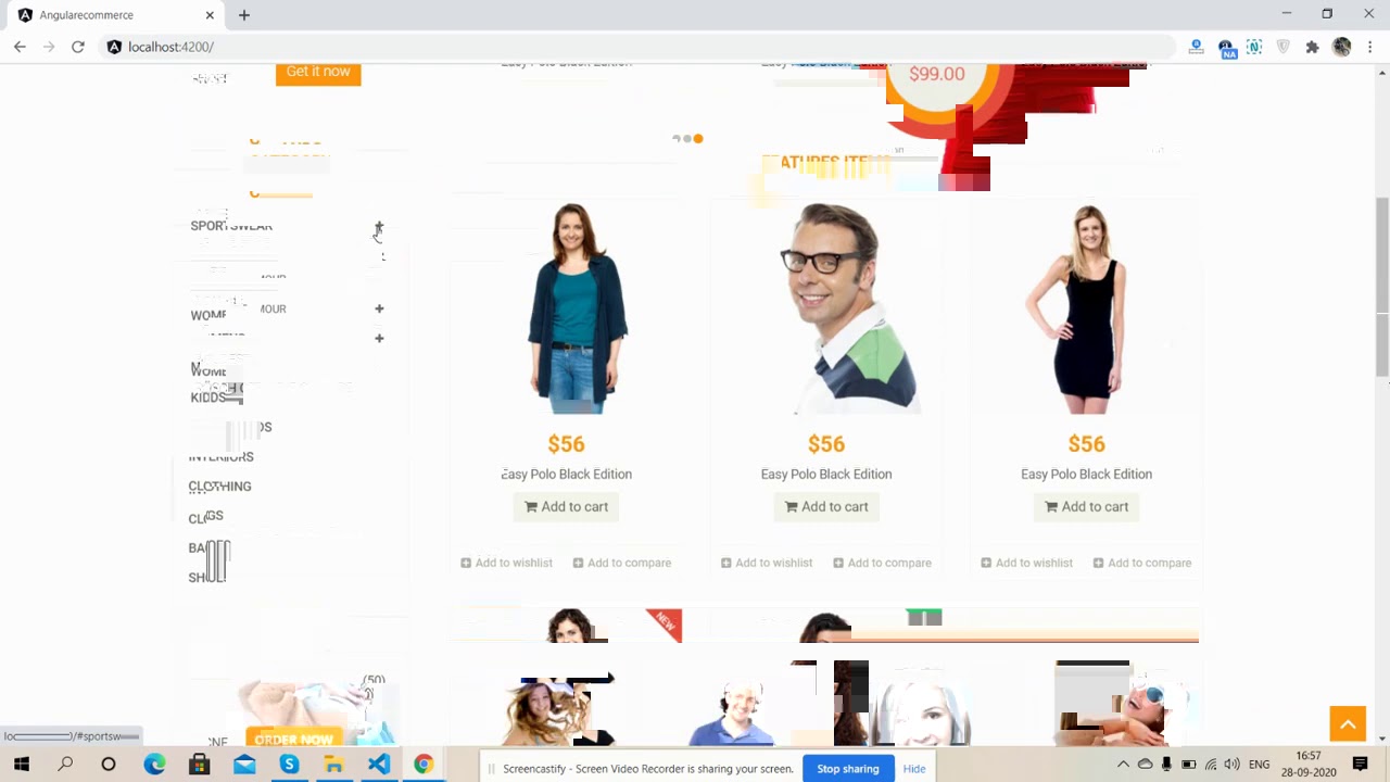 Angular 10 Eccommerce Shopping Template Demo