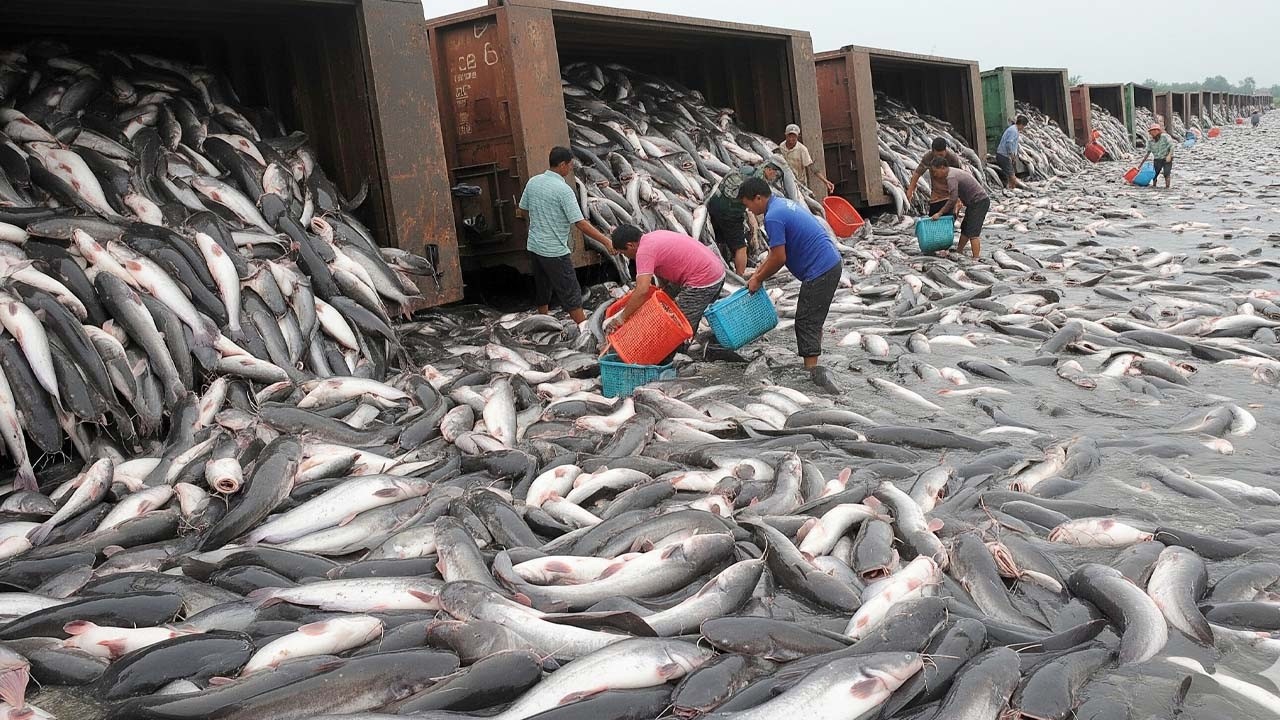 Recorde Impressionante — 1,31 Milhão de Peixes Panga em Menos de Uma Hora
