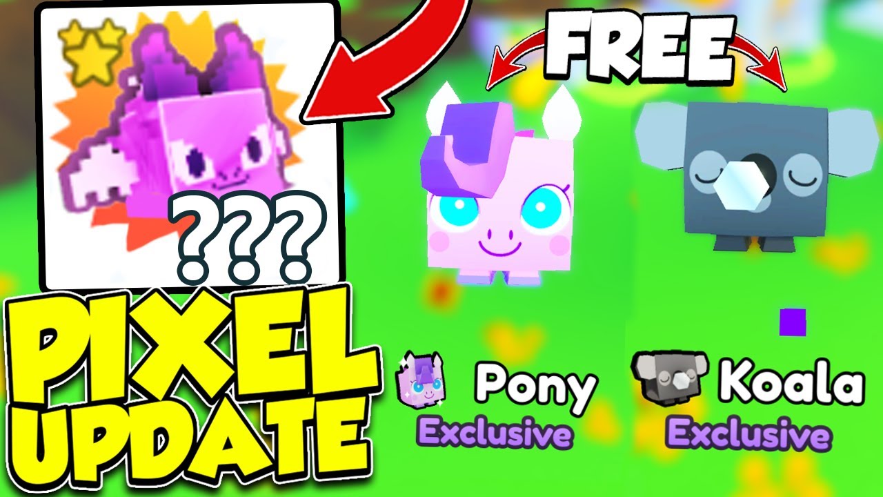 I HATCHED THE BEST PIXEL UPDATE PETS & FREE EXCLUSIVES IN PET SIMULATOR X (Roblox)