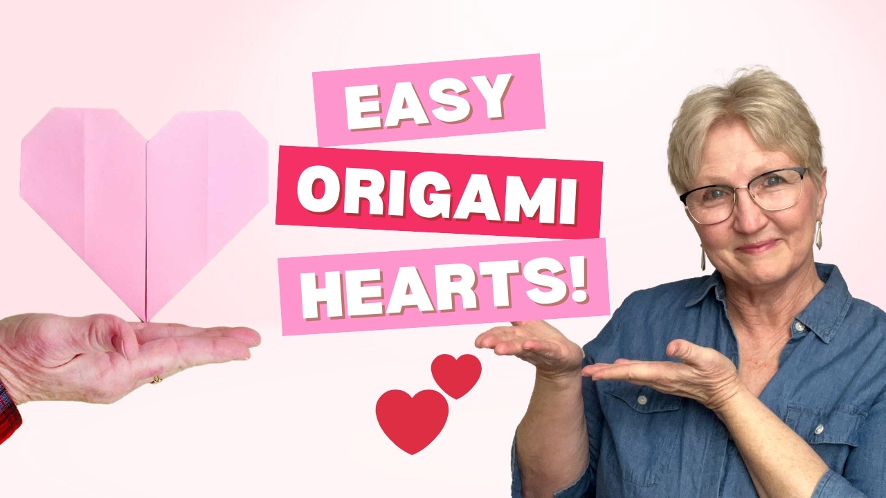 ❤️ Самый простой урок по изготовлению сердечка из оригами | Простое бумажное сердечко для начинающих