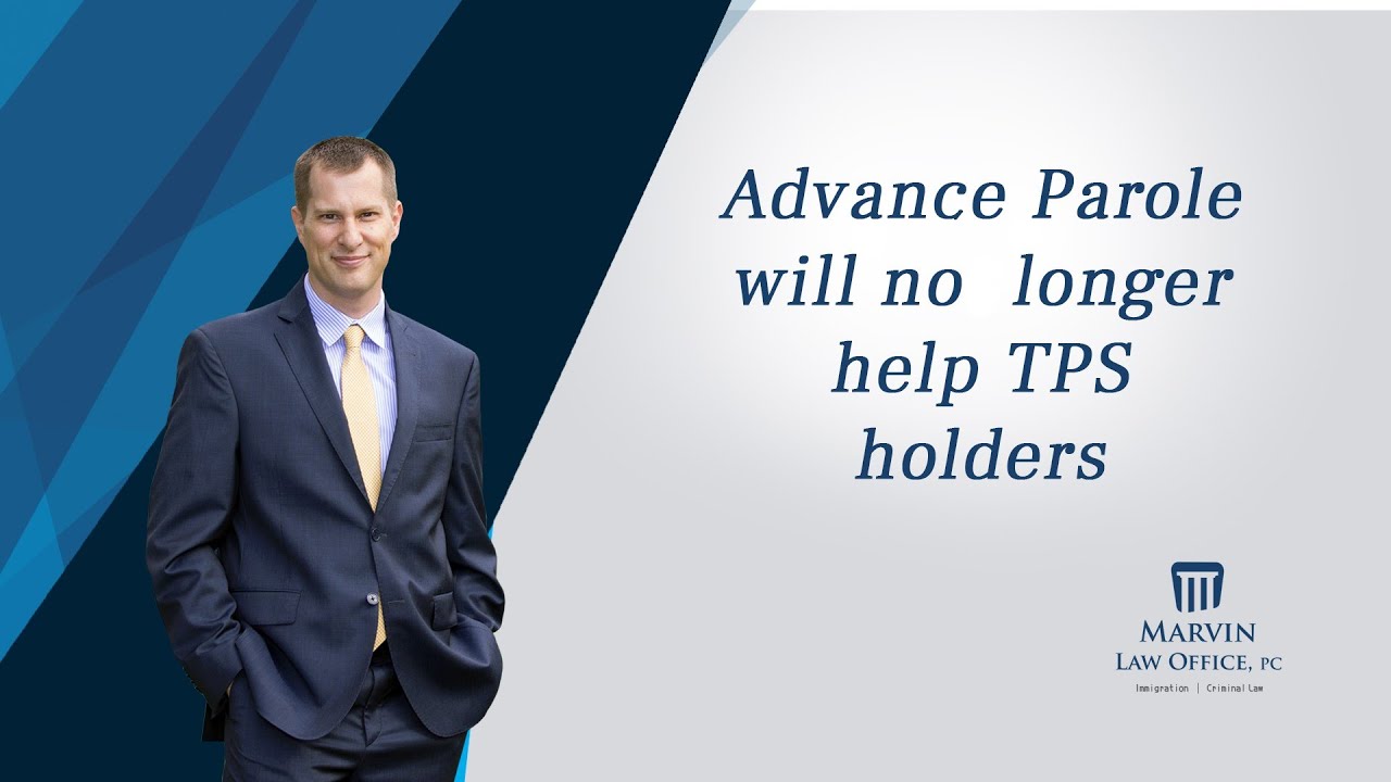 Advance Parole will no longer help TPS holders