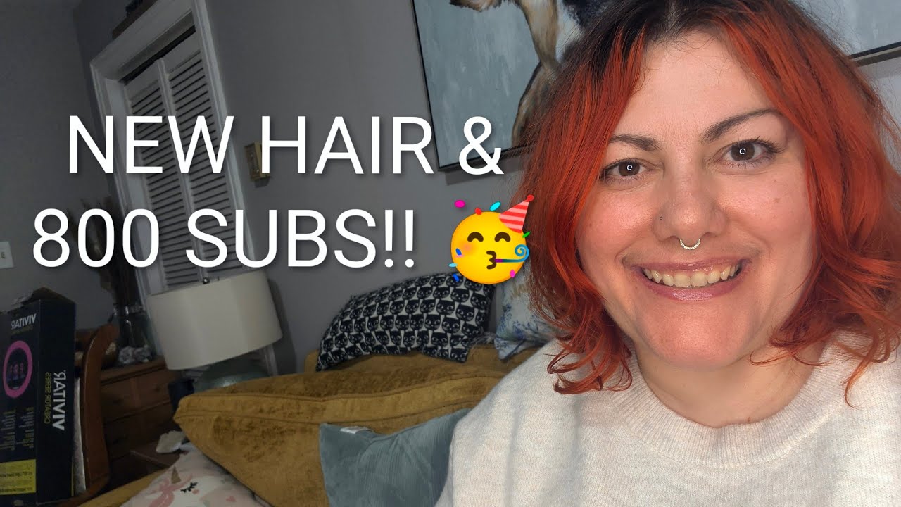 🧡⚡ NEW HAIR & THANK YOU FOR 800 SUBS!! 🥰🫶🏻✨