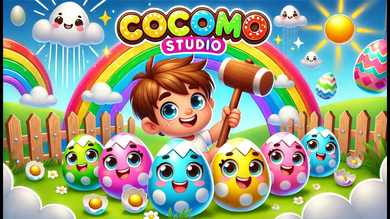 Изучаем цвета с помощью цветных яиц | Веселая песенка про яйца-сюрпризы для детей и малышей