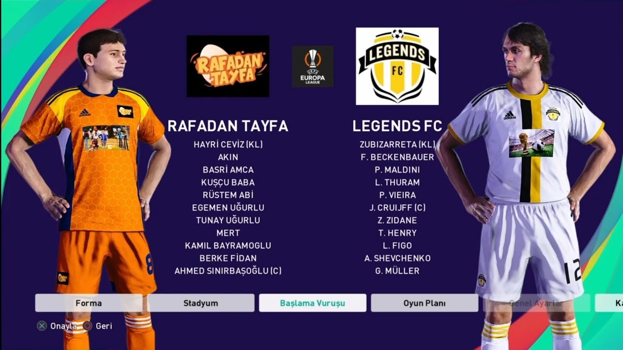 2025-26 UEL Yarı final 2.maçlar Rafadan Tayfa Legends FC 