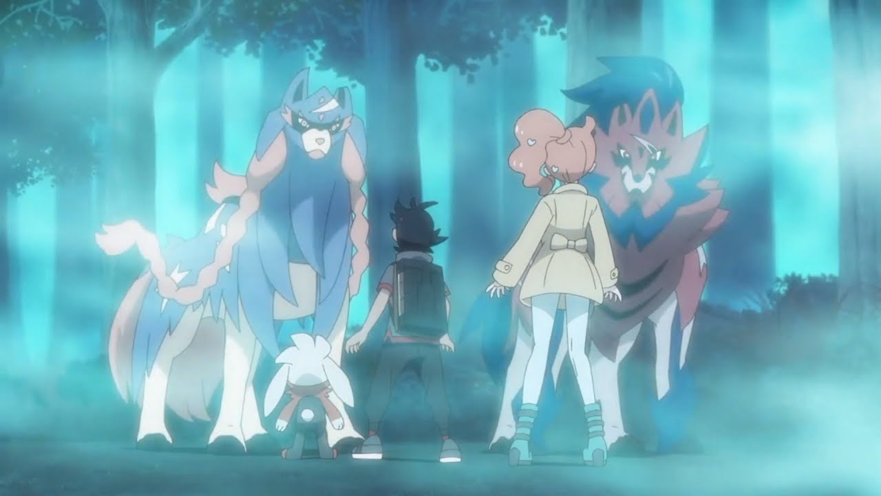 Goh and Sonia see Zacian and Zamazenta's Spirits..wmv