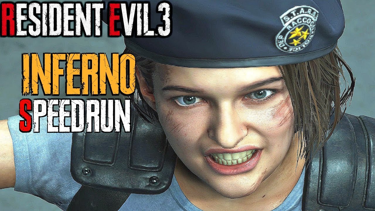 RESIDENT EVIL 3 Remake - Inferno Mode Speedrun 
