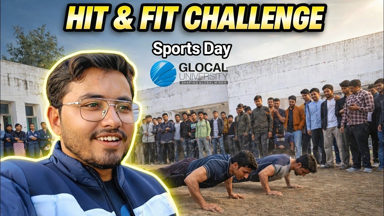 Glocal Hit & Fit Game 2026 Fitness Competition | Full #energy  #college  #sports Day