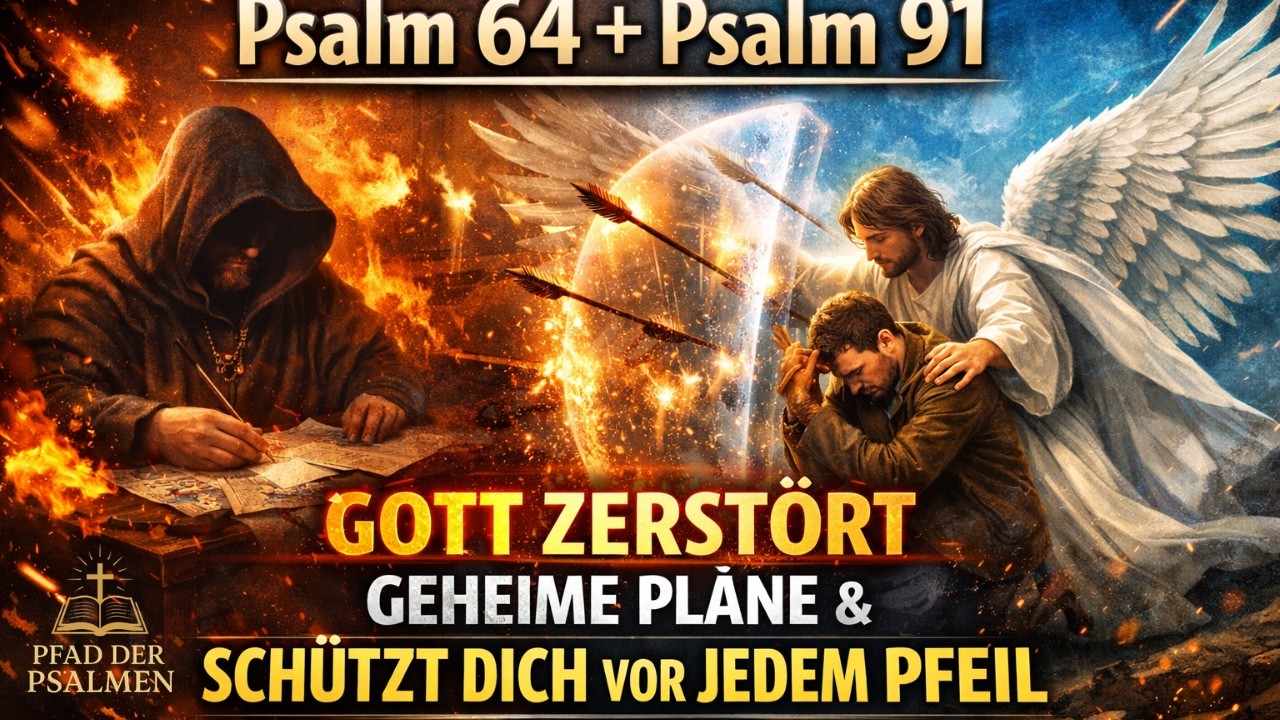 🔥 Psalm 64 + Psalm 91 — Gott zerstört geheime Pläne & schützt dich vor jedem Pfeil (Heute