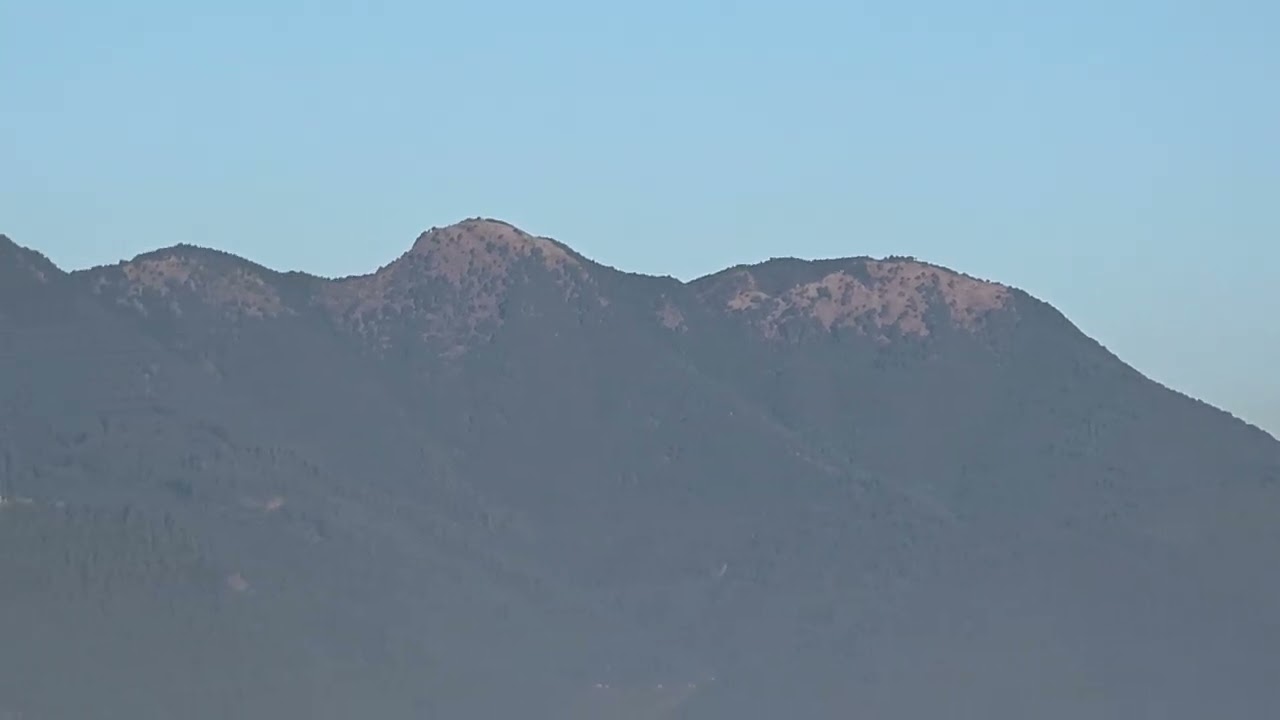 Mountain view with small plan