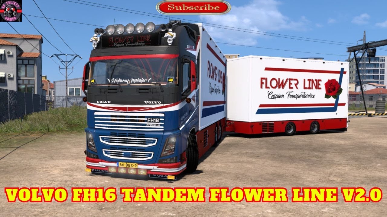 ETS2 1.50 Volvo FH16 Tandem Flower Line v2.0