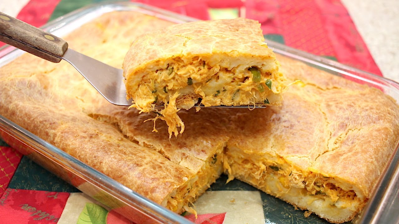 TORTA CREMOSA DE FRANGO - DE LIQUIDIFICADOR - FAC&Iacute;LIMA - R&Aacute;PIDA- DELICIOSA - Isamara Am&acirc;ncio