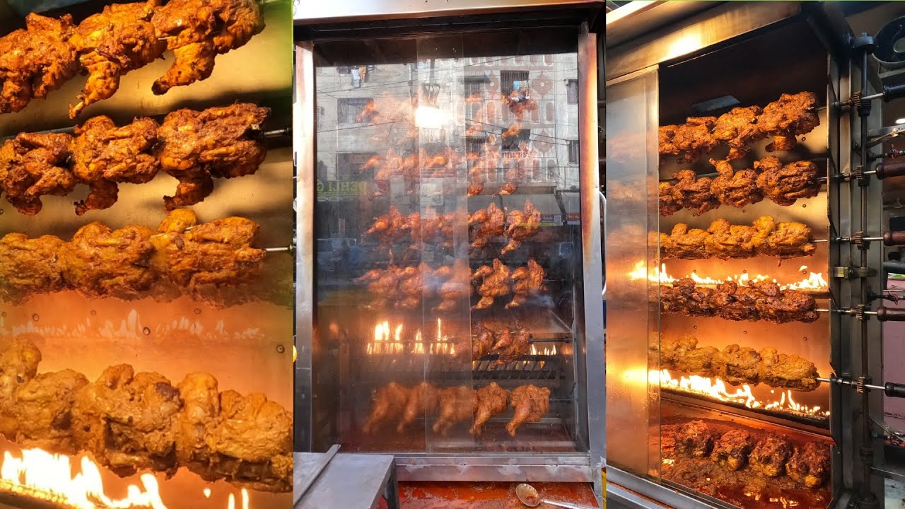Ghousia Spicy Chicken Chargha | Chicken Chargha at Hussain Abad Street Food Karachi #kpfooddiaries
