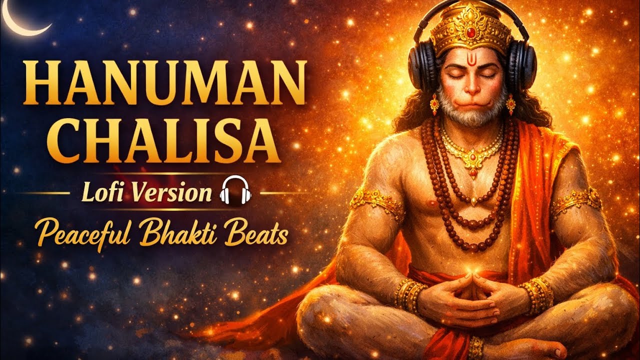Hanuman Chalisa Lofi 🎧  Relax • Meditate • Sleep हनुमान चालीसा Lofi 🎧 | शांत भक्ति संगीत | ध्यान