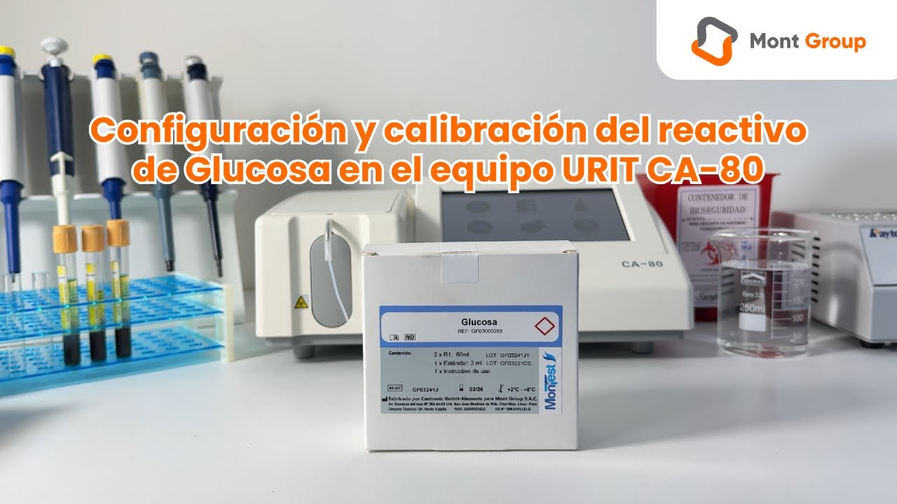 🔬 ¡Aprende a configurar y calibrar el reactivo de Glucosa MONTEST en tu URIT CA-80! ⚙️🧪