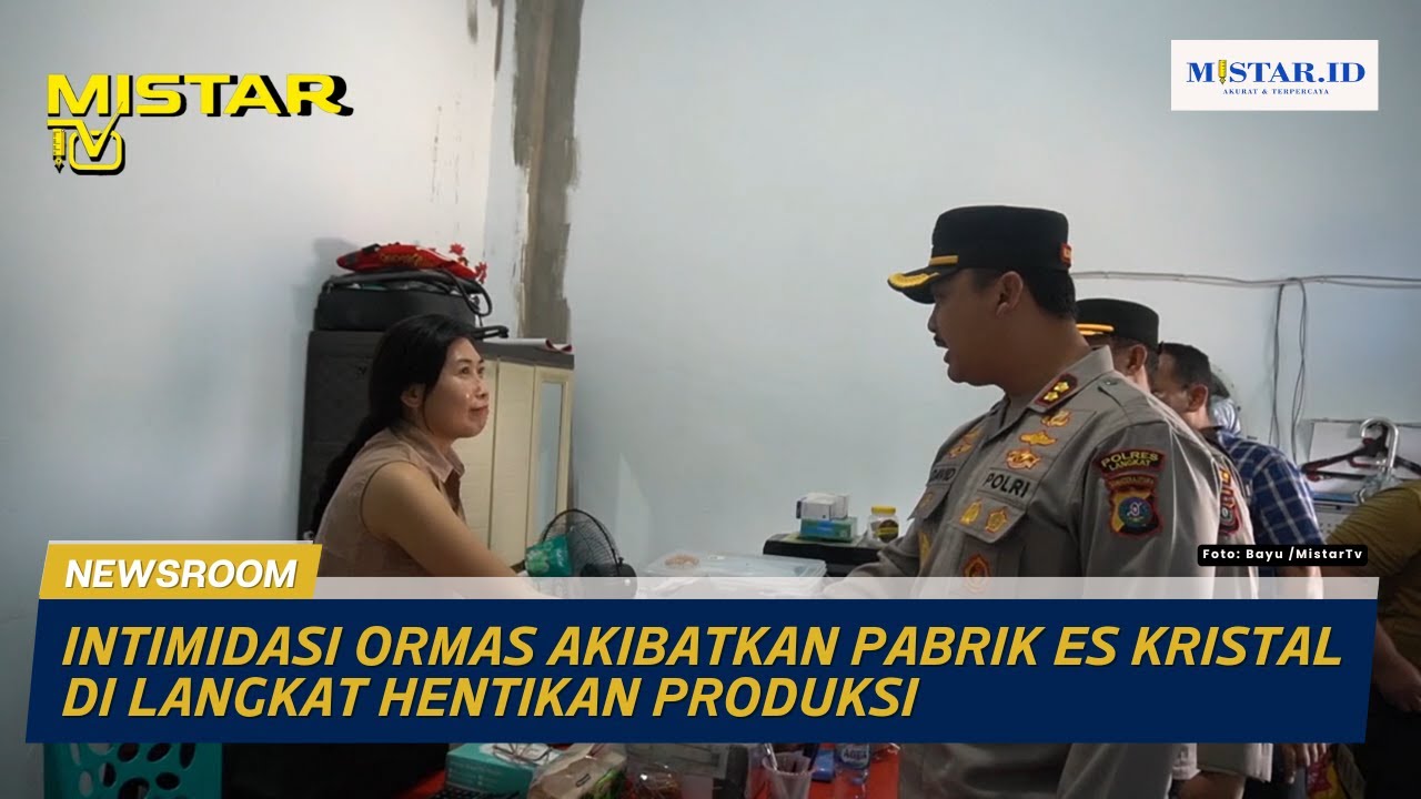 Intimidasi Ormas Akibatkan Pabrik Es Kristal di Langkat Hentikan Produksi