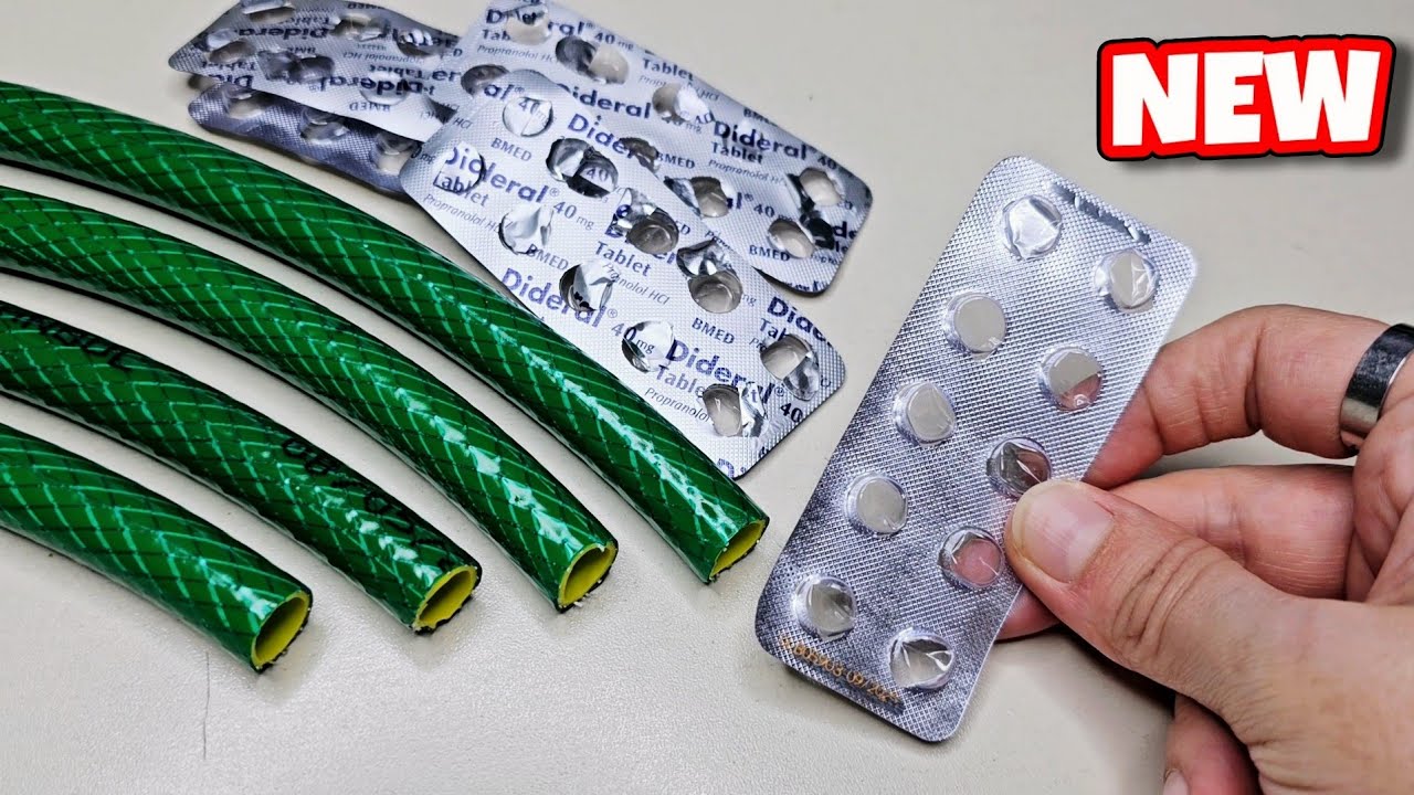 Garden Hose And Medicine Packages! Great Idea 👍♻️