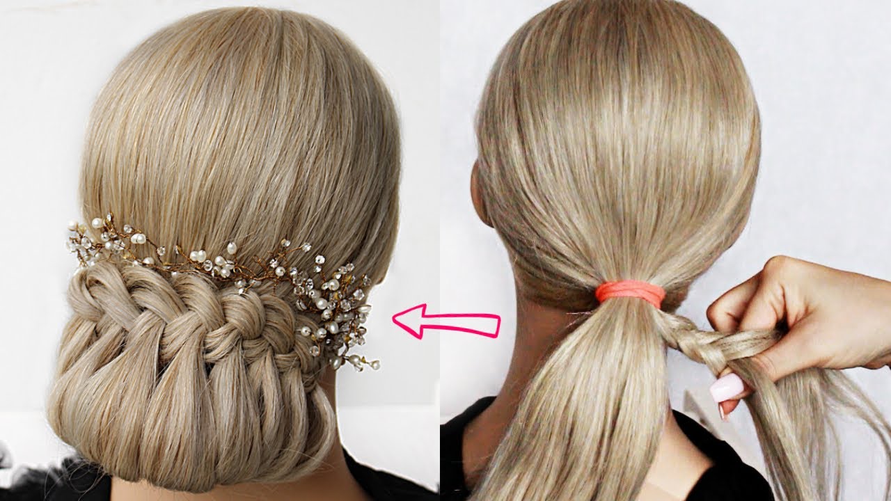 😱 SUPER EASY Updo! 😱 Super simple & perfect for long, medium & shoulder length hair