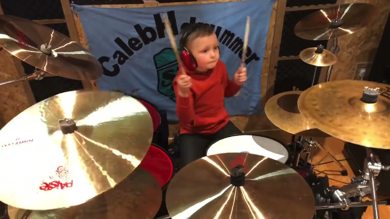 PANTERA - Walk - Drum Cover 🥁 Caleb H - Age 6!