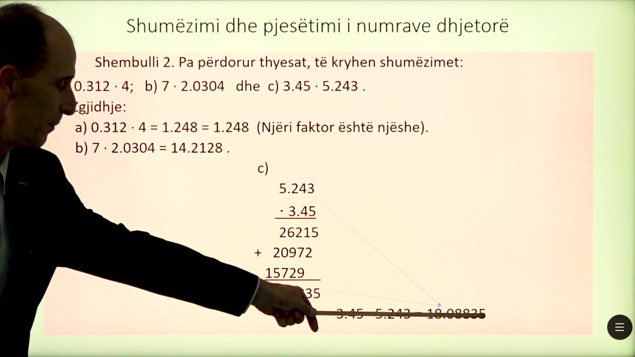 6 02 054 - Java 14 - Matematikë - shumëzimi dhe pjesëtimi i numrave dhjetorë