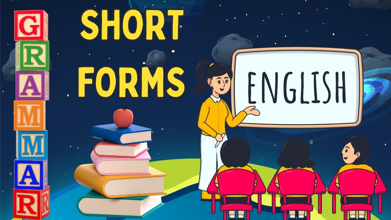 GRAMMAR || Short Forms 🔤 Chapter 15 || Class 3 || Kiddies World