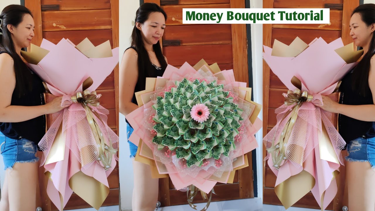 Paano gumawa ng Money Bouquet na  madaling gayahin  #moneybouquet #moneyflower