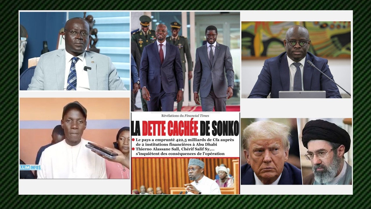 DETTE CACH&Eacute;E DU GOUVERNEMENT SONKO...BILAN 2 ANS DIOMAYE R&Eacute;ACTIONS...CAF ME AUGUSTIN R&Eacute;V&Eacute;LE...