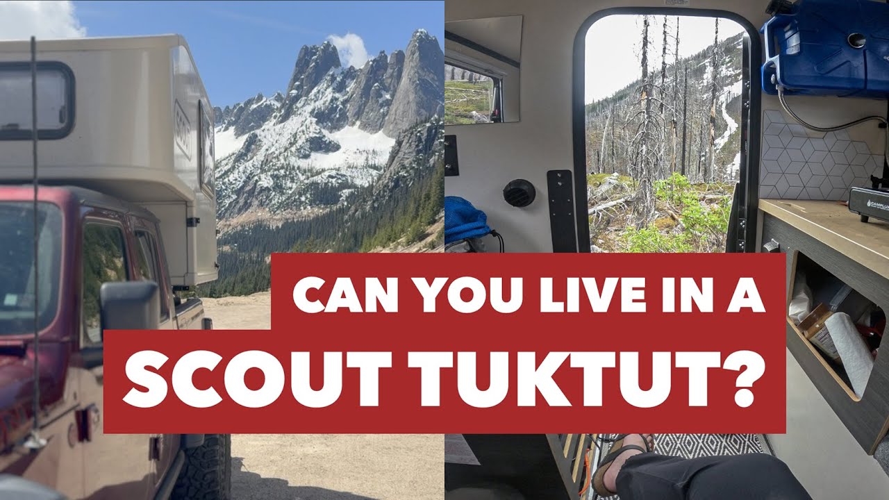What's it like part-timing in a Scout Tuktut camper + Jeep Gladiator?