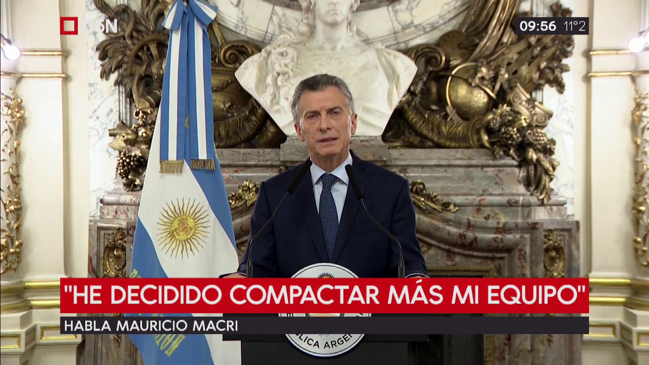 Mensaje de Mauricio Macri desde Casa Rosada 3/09/2018