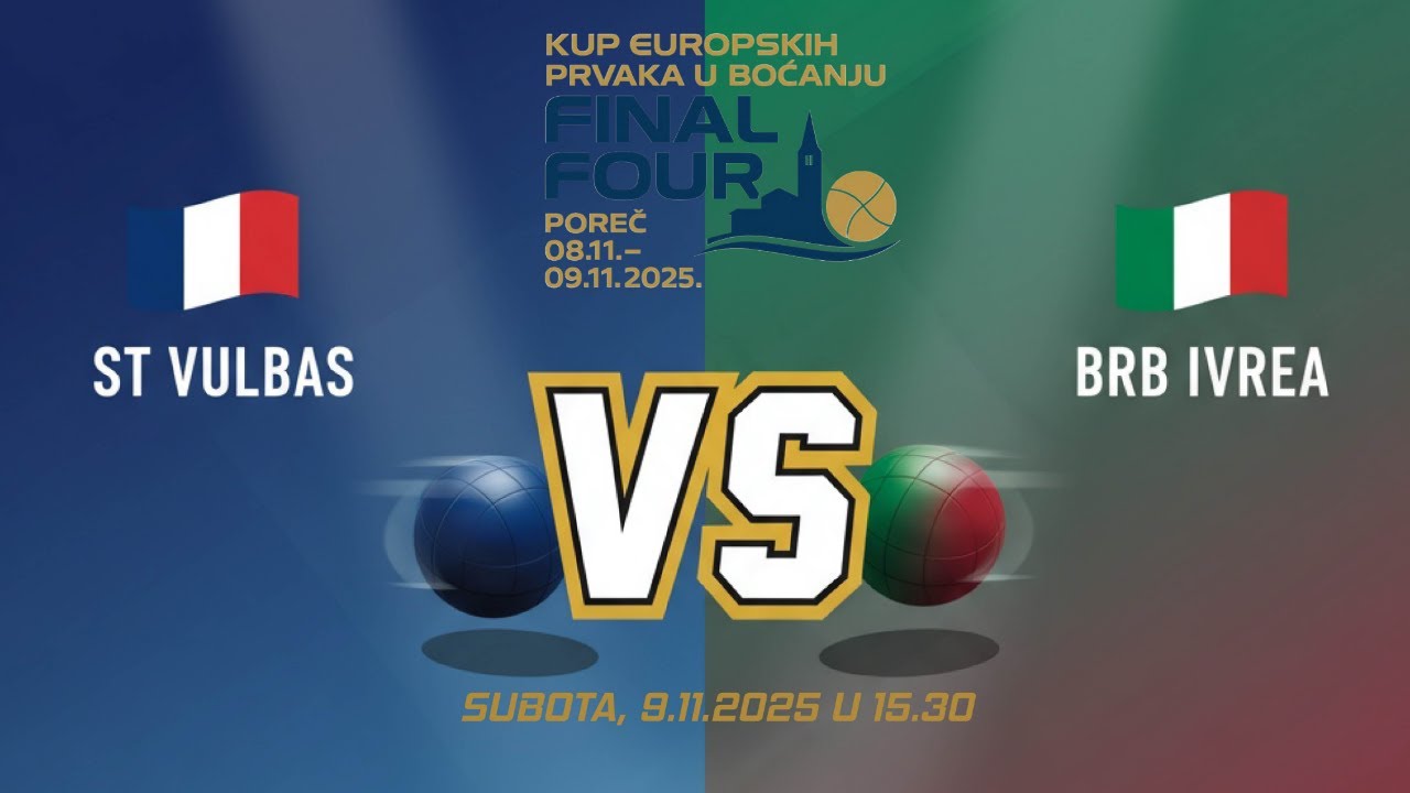 POLFINALE EVROPSKEGA BALINARSKEGA POKALA: ST. VULBAS - BRB IVREA