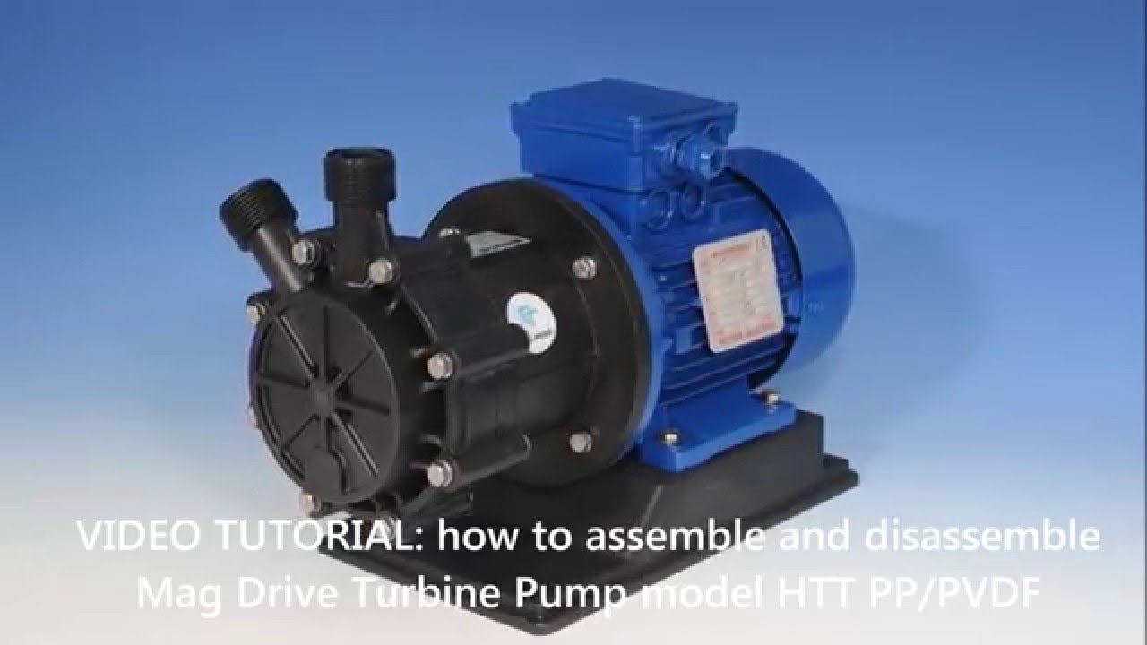 Magnetic drive turbine pump model  HTT- VIDEO TUTORIAL