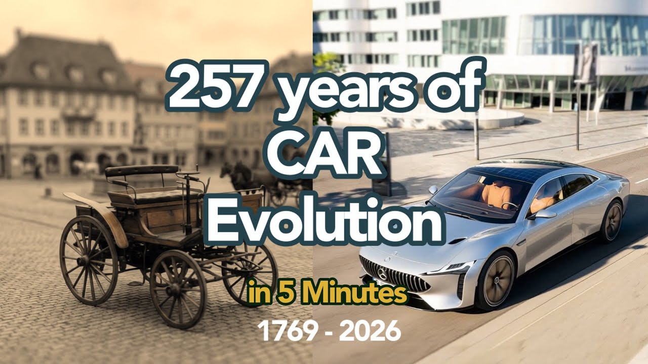 257 Years of Car Evolution in 5 Minutes
