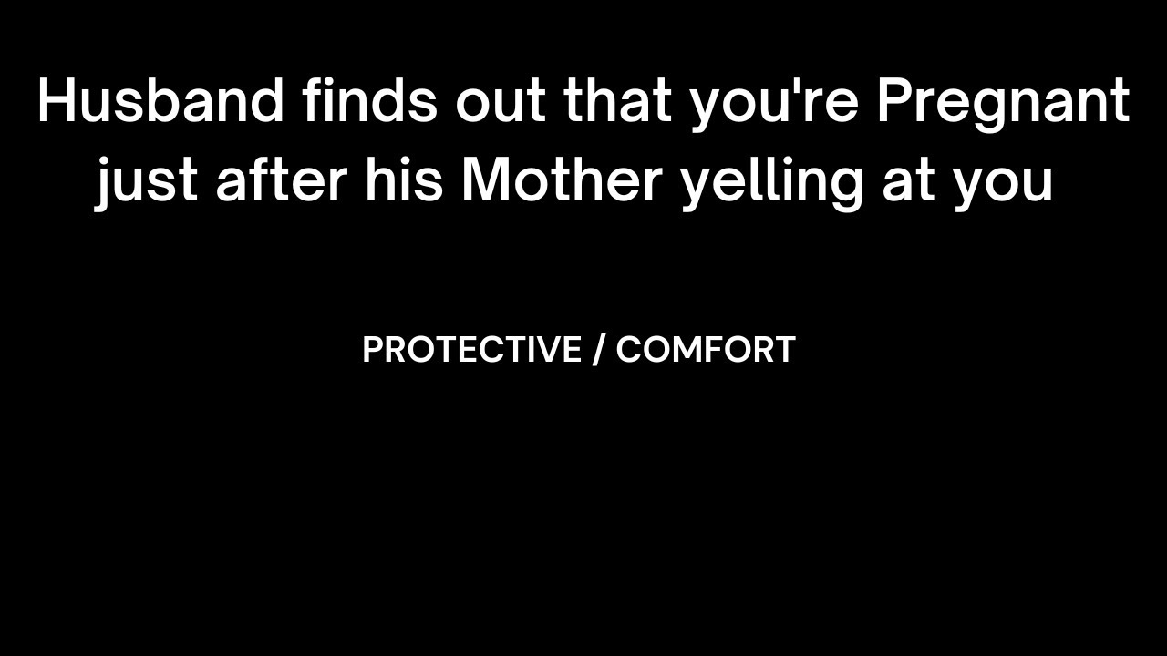 [ASMR] Husband finds out that you're Pregnant just after his Mother shouting at you / Comfort.