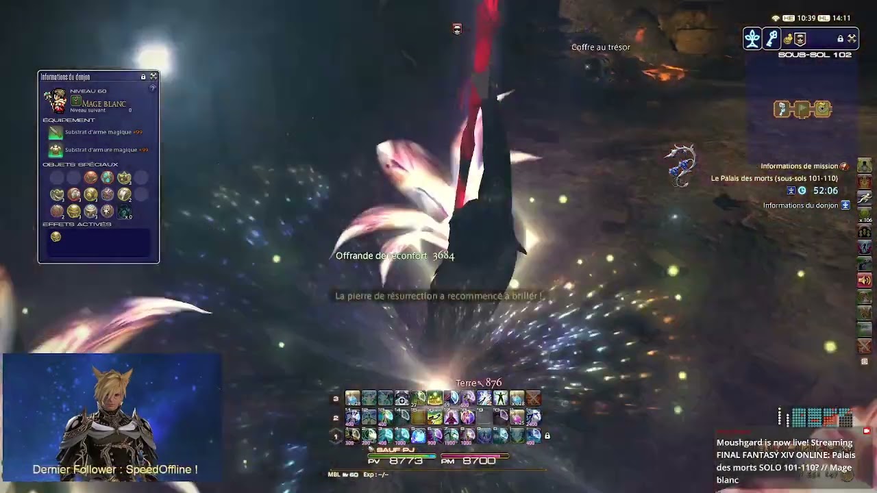 [FFXIV] Palais des morts SOLO 101-110 // Mage blanc