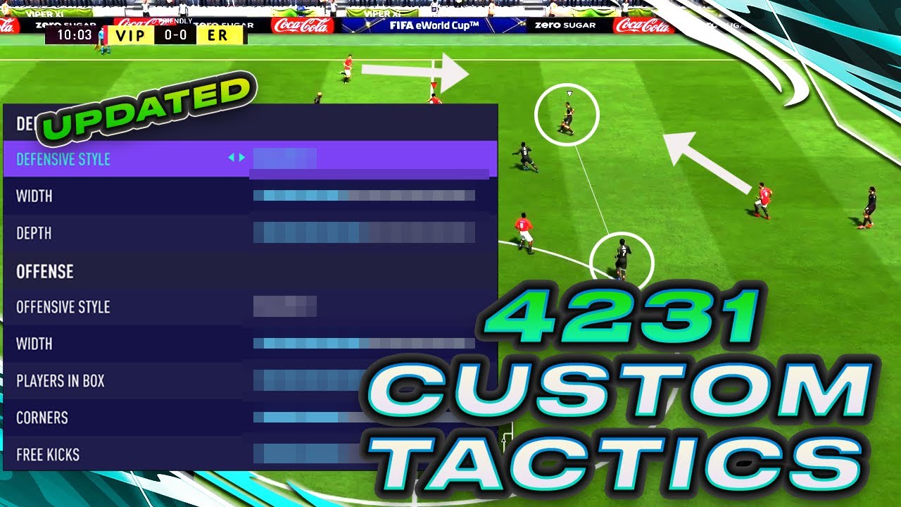 FIFA 21 PRO PLAYER IN DEPTH 4231 CUSTOM TACTICS AND PLAYER INSTRUCTIONS | FIFA 21 ULTIMATE TEAM