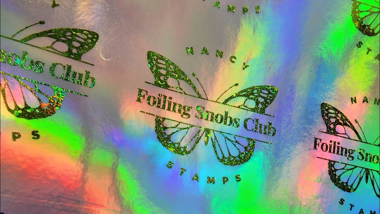 Koala Holographic printable vinyl sticker paper into Foiled decals.