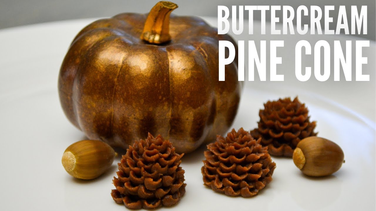 How to pipe a pine cone | Fall buttercream tutorial 2021