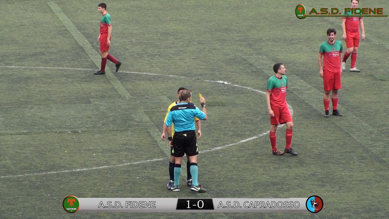 CAMPIONATO REGIONALE PRIMA CATEGORIA 2018-19 - 27° GIORNATA - ASD FIDENE - ASD CAPRADOSSO 1-0