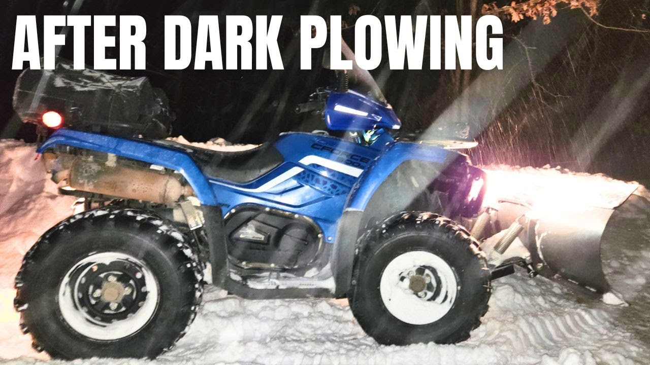 Plowing the Driveway at Night During a Boxing Day Snowstorm 🎄