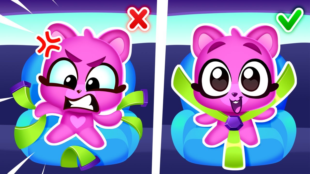 Kids Be Safety In The Car 🚘 Have Fun With Funny Cubs🧸&hearts;️ Kids Cartoons 🐻 Funny Cubs