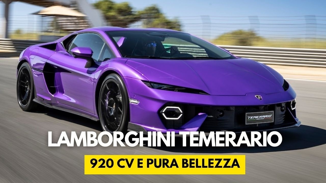 Lamborghini TEMERARIO | 920 CV da quattro motori. Da 315.000 euro... 🚀