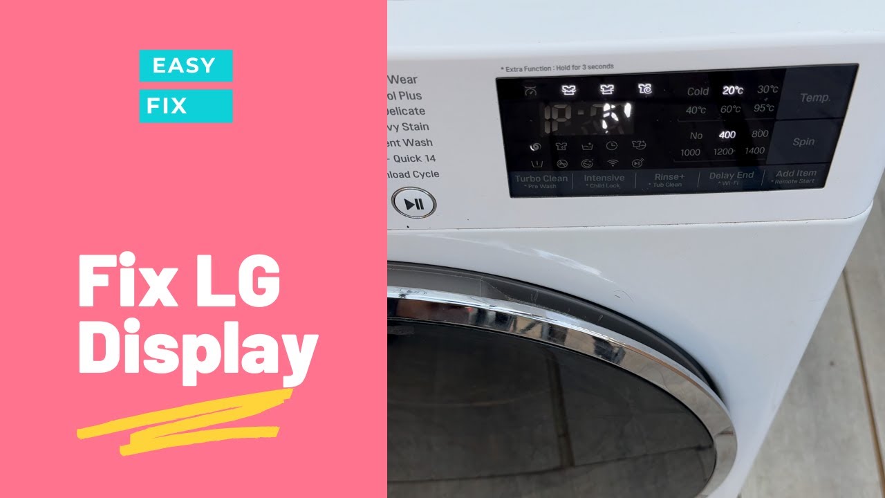 Ремонт дисплея стиральной машины LG
